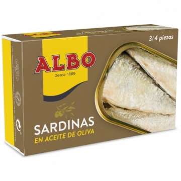 SARDINAS ACEITE ALBO 85 GR....