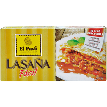 LASAÑA EL PAVO 18 PL. 200GR