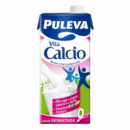 LECHE PULEVA CALCIO 1 L. DESNATADA