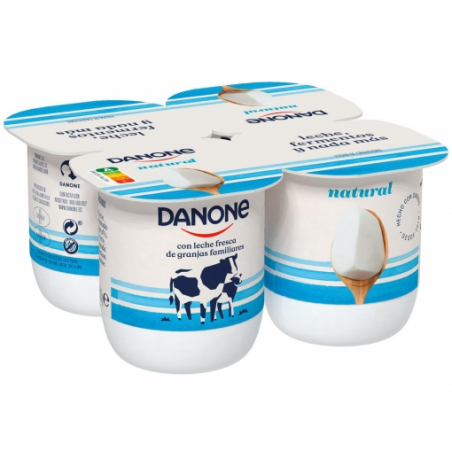 YOGHOURT DANONE NATURAL P/4 500 GR.